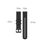 abordables Bracelets de montre Garmin-Bracelet silicone respirant 18mm 20mm 22mm pour Garmin Approach S42 S40 S12, bracelet de remplacement sport