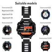 cheap Garmin Watch Bands-Watch Band for Garmin Forerunner 735XT / 630/620/235/230/220 Approach S20 / S6 / S5 Silicone Replacement  Strap Breathable Sport Band Wristband