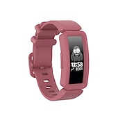 baratos Pulseiras de relógio Fitbit-Pulseira de Smartwatch Compatível com Fitbit Fitbit Inspire Inspire 2 / Inspire HR / Inspire Ace 2 Silicone Relógio inteligente Alça Elástico Ajustável Respirável Pulseira Esportiva Substituição