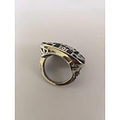 baratos Anéis-1pç Anel de banda Anel For Mulheres MultiCor Casamento Encontro Liga Clássico Corte Esmeralda Pavimentar