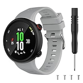 abordables Correas de reloj Garmin-Ver Banda para Garmin Forerunner 45/45s Silicona Reemplazo Correa con herramienta de eliminación Transpirable Correa Deportiva Pulsera