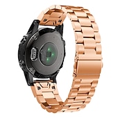 baratos Relógios Garmin-Pulseiras de Relógio para Garmin Fenix 7S / 6S Pro Safira Instinto 2S Descent Mk2S Aço Inoxidável Substituição Alça Ajuste rápido 22mm Banda de metal Pulseira