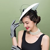 cheap Fascinators-Women&#039;s Fascinators Pillbox Hat Cap Weddings Straw Fedora Vintage Sinamay Base Hats for Kentucky Tea Party Horse Race Ladies Day Headpiece dress to impress Race Day Dress