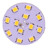 cheap LED Bi-pin Lights-1Pcs G4 12 Leds 2835 2W AC12V DC12-24V Corn Led 90° Mini Lampada Led Bulb Beads Dimmable Decorative Warm White Daylight White
