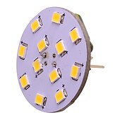 cheap LED Bi-pin Lights-1Pcs G4 12 Leds 2835 2W AC12V DC12-24V Corn Led 90° Mini Lampada Led Bulb Beads Dimmable Decorative Warm White Daylight White