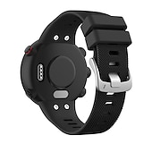 abordables Correas de reloj Garmin-Ver Banda para Garmin Forerunner 45/45s Silicona Reemplazo Correa con herramienta de eliminación Transpirable Correa Deportiva Pulsera