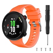 abordables Correas de reloj Garmin-Ver Banda para Garmin Forerunner 45/45s Silicona Reemplazo Correa con herramienta de eliminación Transpirable Correa Deportiva Pulsera