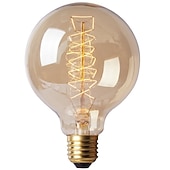 abordables Bombillas incandescentes-1pc 40w e26 / e27 g80 blanco cálido 2300k retro regulable decorativo incandescente vintage edison bombilla 220-240v / 110-120v