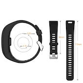 رخيصةأون عصابات ساعات Garmin-حزام إلى جارمين vivosmart HR+ / Approach X10 / X40 سيليكون إستبدال حزام مطاط قابل للتعديل متنفس عصابة الرياضة معصمه
