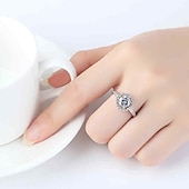 cheap Jewelry Sets-Jewelry Set Necklace For Women&#039;s Synthetic Diamond Moissanite Party Wedding Birthday Crystal Cubic Zirconia Solitaire Round Cut Halo / Earrings / Bracelet / Ring / Gift / Casual