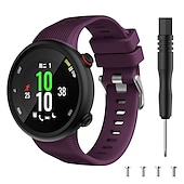 abordables Correas de reloj Garmin-Ver Banda para Garmin Forerunner 45/45s Silicona Reemplazo Correa con herramienta de eliminación Transpirable Correa Deportiva Pulsera