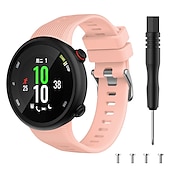 abordables Correas de reloj Garmin-Ver Banda para Garmin Forerunner 45/45s Silicona Reemplazo Correa con herramienta de eliminación Transpirable Correa Deportiva Pulsera