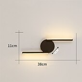 economico Lampade LED da parete-Lightinthebox Lampada Da Parete A Led Linea Nordica Bianco E Nero Personalità Creativa Lampada Da Parete Di Design Decorativa Led Camera Da Letto Comodino Moderno Corridoio