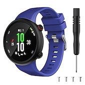 abordables Correas de reloj Garmin-Ver Banda para Garmin Forerunner 45/45s Silicona Reemplazo Correa con herramienta de eliminación Transpirable Correa Deportiva Pulsera