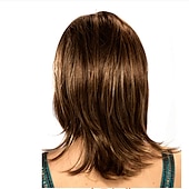 cheap Older Wigs-Blonde Wigs for Women Synthetic Wig Wig Layered Wig Wigs with Bangs 12Inch