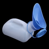 abordables Organizadores para coche-1 unid 1000 ml botella de ayuda para el inodoro móvil de plástico portátil portátil botella de orina para coche de camping al aire libre para mujeres hombres viaje herramientas de viaje
