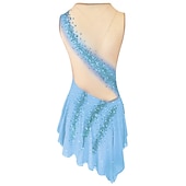 halpa Taitoluistelupuvut-Taitoluistelupuku Naisten Tyttöjen Luistimet Hameet Asut Keltainen &amp; Keltainen Tummanpunainen Tumma laivastonsininen Avoin selkä Spandex Venyvä langa Erittäin elastinen Kouluts Harjoittelu Kilpailu