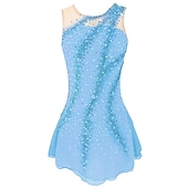 halpa Taitoluistelupuvut-Taitoluistelupuku Naisten Tyttöjen Luistimet Hameet Asut Keltainen &amp; Keltainen Tummanpunainen Tumma laivastonsininen Avoin selkä Spandex Venyvä langa Erittäin elastinen Kouluts Harjoittelu Kilpailu