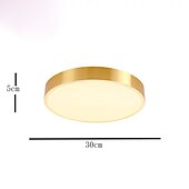 preiswerte Einfachheit Deckenleuchten-30 cm Single Design Einbauleuchten Metall Messing modern 220-240V