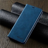cheap Samsung Cases-Phone Case For Samsung Galaxy S24 S23 S22 S21 S20 Plus Ultra A14 A54 A73 A53 A33 S10 S25 Ultra Wallet Case Flip with Stand Holder With Card Holder Magnetic Flip Solid Colored PU Leather