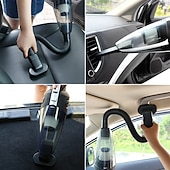 voordelige Autostofzuiger-draagbare handheld oplaadbare draadloze auto stofzuiger krachtige draadloze auto stofzuiger snel opladen voor auto thuis huisdierenhaar