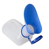 abordables Organizadores para coche-1 unid 1000 ml botella de ayuda para el inodoro móvil de plástico portátil portátil botella de orina para coche de camping al aire libre para mujeres hombres viaje herramientas de viaje