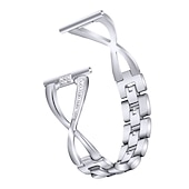 preiswerte Fitbit-Uhrenarmbänder-Uhrenarmband für Fitbit Versa 2 / Versa Lite / Versa SE / Versa Edelstahl Strass Ersatz Gurt Bling-Diamant Schmuck Armband Armband