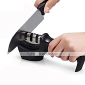 رخيصةأون أدوات وأجهزة المطبخ-سكين مبراة 3 مراحل المطبخ المهنية شحذ طاحونة الحجر السكاكين المشحذ التنغستن الماس أداة مبراة السيراميك