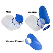 abordables Organizadores para coche-1 unid 1000 ml botella de ayuda para el inodoro móvil de plástico portátil portátil botella de orina para coche de camping al aire libre para mujeres hombres viaje herramientas de viaje