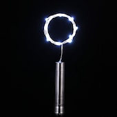 economico Striscie luci a batteria-2m Strisce luminose LED flessibili Fili luminosi 20 LED 3 pezzi Bianco caldo Batterie AA alimentate