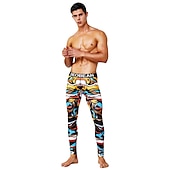 cheap Men&#039;s Active Pants-Men&#039;s Running Tights Leggings Base Layer Bottoms Yoga Sports &amp; Outdoor Athletic Spring Breathable Moisture Wicking Soft Compression Fitness Gym Workout Running Skinny Sportswear Activewear Optical