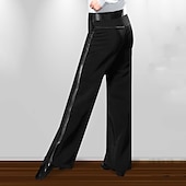 abordables Tenues de danse latine-Danse latine Pantalon Ruché Homme Utilisation Taille moyenne Polyester