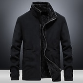 halpa Softshell-, fleece- ja vaellustakit-miesten vaellus fleece takki tuulitakki polar fleece talvi ulkona yksivärinen lämpö lämmin tuulenpitävä kevyt jalusta kaulus päällysvaatteet trenssi top yksi liukusäädin metsästys kalastus kiipeily sininen