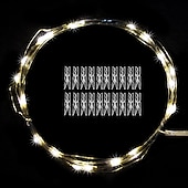 お買い得  USB電源-エレガントな結婚披露宴パーティー用フォトクリップ LED ストリングライト 5m クリップ40個付き 寮パーティー用ガーランド フェアリーライト クリスマスデコレーション パーティー 結婚式 寝室 壁 バー キャビネット USB電源