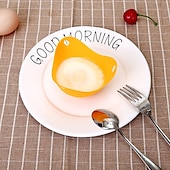 cheap Egg Acc-4pcs Set Silicone Egg Poacher Cook Poach Pods Pan Mould Kitchen Tool Baking Poached Cup