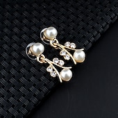economico Parure di gioielli-bracciale a catena due pezzi in lega 1 collana 1 bracciale orecchini donna elegante semplice base classico set di gioielli per festa matrimonio fidanzamento / orecchini a cerchio / set di gioielli da