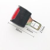 baratos Capas para bancos de automóveis-Buchas de alarme de clipe de cinto de segurança de carro para assentos de carro fivelas de cinto de segurança universal ajustável extensor de cinto de segurança auto plugs de cinto de segurança de
