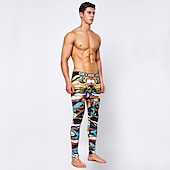 cheap Men&#039;s Active Pants-Men&#039;s Running Tights Leggings Base Layer Bottoms Yoga Sports &amp; Outdoor Athletic Spring Breathable Moisture Wicking Soft Compression Fitness Gym Workout Running Skinny Sportswear Activewear Optical
