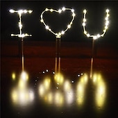 economico Striscie luci a batteria-2m Strisce luminose LED flessibili Fili luminosi 20 LED 3 pezzi Bianco caldo Batterie AA alimentate