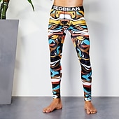 cheap Men&#039;s Active Pants-Men&#039;s Running Tights Leggings Base Layer Bottoms Yoga Sports &amp; Outdoor Athletic Spring Breathable Moisture Wicking Soft Compression Fitness Gym Workout Running Skinny Sportswear Activewear Optical