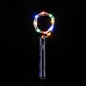 economico Striscie luci a batteria-2m Strisce luminose LED flessibili Fili luminosi 20 LED 3 pezzi Bianco caldo Batterie AA alimentate