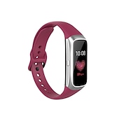 Недорогие Ремешки для часов Samsung-Ремешок для часов для Samsung Galaxy Fit SM-R370 силиконовый Замена Ремень Мягкость Эластичный Дышащий Спортивный ремешок Браслет