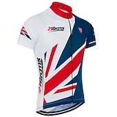 Bărbați Jersey de ciclism Cu model UK Steag Național Manșon scurt Bicicletă Jerseu Topuri cu 3 buzunare spate Ciclism montan Ciclism stradal Rezistent la UV Uscare rapidă Înapoi de buzunar ieftine Tricouri pentru bărbați-Bărbați Jersey de ciclism Cu model UK Steag Național Manșon scurt Bicicletă Jerseu Topuri cu 3 buzunare spate Ciclism montan Ciclism stradal Rezistent la UV Uscare rapidă Înapoi de buzunar
