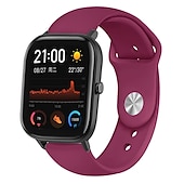 abordables Otras correas de reloj-Ver Banda para Amazfit GTS 4,4mini, 3,2,2mini, 2e, GTR 42mm, Bip U Pro, U, 3 Pro, 3, S lite, S, lite Silicona suave Reemplazo Correa Correa Deportiva Pulsera
