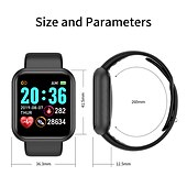 economico Smartwatch-696 L18 Orologio intelligente 1.3 pollice Intelligente Guarda Bluetooth Pedometro Avviso di chiamata Monitoraggio del sonno Monitoraggio frequenza cardiaca Promemoria sedentario Compatibile con