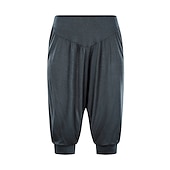 cheap Wide Leg &amp; High Waisted-Women&#039;s Harem Pants Quick Dry Lightweight High Waist Yoga Zumba Fitness Gym Workout Bloomers Capri Pants Fashion White Black Green Modal Plus Size Sports Activewear High Elasticity Loose / Royal Blue
