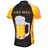 economico Maglie da uomo-Per uomo Maglia da Ciclismo A Motivi Divertente Birra dell'Oktoberfest Manica Corta Bicicletta Top con 3 tasche posteriori Mountain Bike MTB Ciclismo su strada Resistente ai Raggi UV Asciugatura