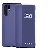 お買い得  その他のスマホケース-電話 ケース 用途 Huawei Mate 40 Pro + P10 Huawei Mate 20 pro Hwawei P40 P30 P20 Pro Lite フリップケース ウィンドウ付き 半透明 全身保護 ソリッド PUレザー