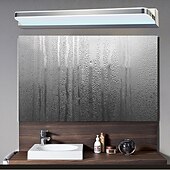 economico Luci per specchi-lampada frontale a specchio con luce di cortesia a led faro a specchio in acciaio inossidabile 28,3 pollici 16w lampada da trucco a led per bagno in acrilico semplice a prova di umidità