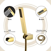 Недорогие Hand Shower-Contemporary Hand Shower Chrome / Brushed / Ti-PVD Feature - Shower, Shower Head / Stainless Steel / Brass / Yes